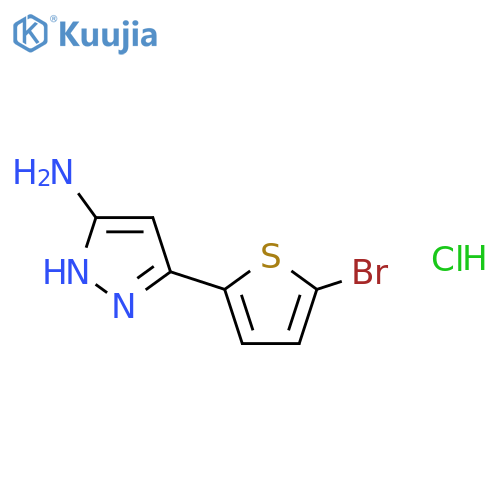 3-(5-Bromo-2-thienyl)-1H-pyrazol-5-amine Hydrochloride structure