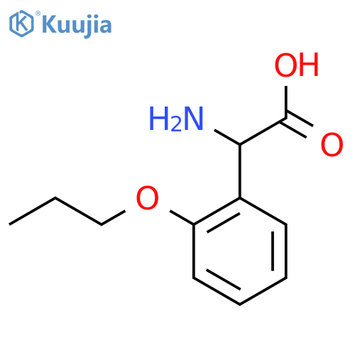 Amino(2-propoxyphenyl)acetic acid structure