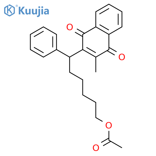 1,4-Naphthalenedione, 2-[6-(acetyloxy)-1-phenylhexyl]-3-methyl- structure