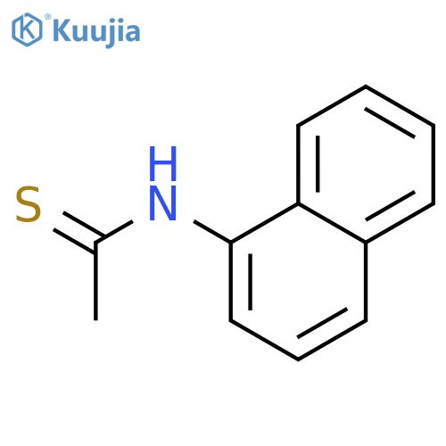 Ethanethioamide,N-1-naphthalenyl- structure