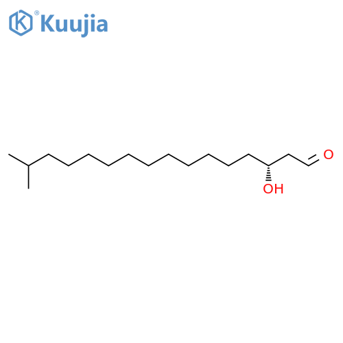 Hexadecanal, 3-hydroxy-15-methyl-, (3R)- structure