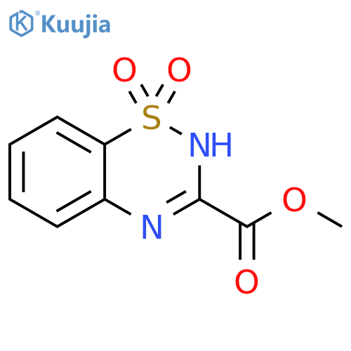 methyl 1,1-dioxo-2H-1lambda6,2,4-benzothiadiazine-3-carboxylate structure