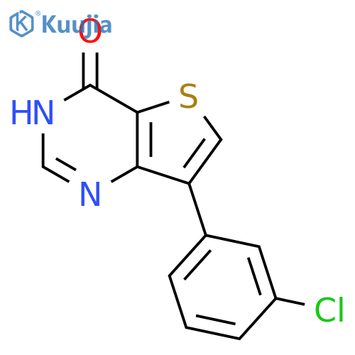 7-(3-Chlorophenyl)-3H,4H-thieno-3,2-dpyrimidin-4-one structure