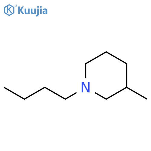 Piperidine, 1-butyl-3-methyl- structure
