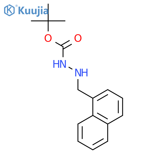 Hydrazinecarboxylic acid, 2-(1-naphthalenylmethyl)-, 1,1-dimethylethyl ester structure