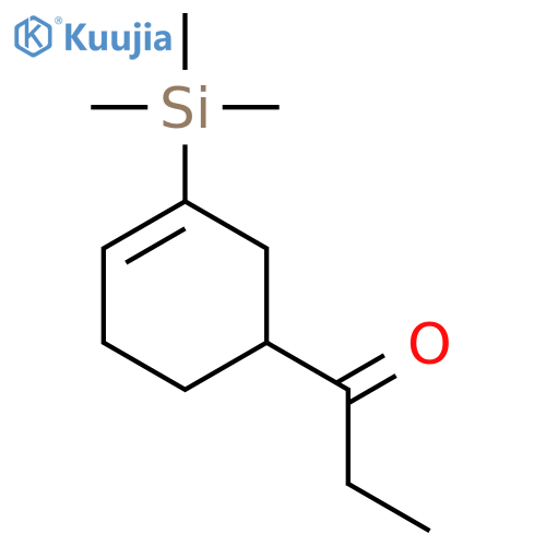 1-Propanone, 1-[3-(trimethylsilyl)-3-cyclohexen-1-yl]- structure