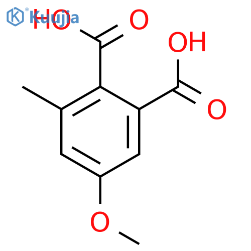 1,2-Benzenedicarboxylicacid, 5-methoxy-3-methyl- structure