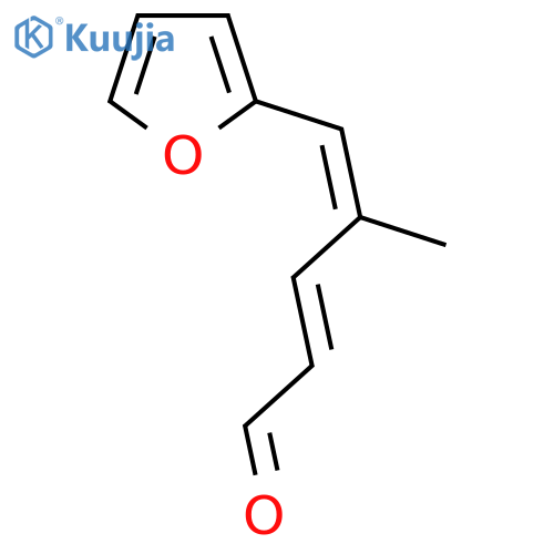 5-(furan-2-yl)-4-methylpenta-2,4-dienal structure