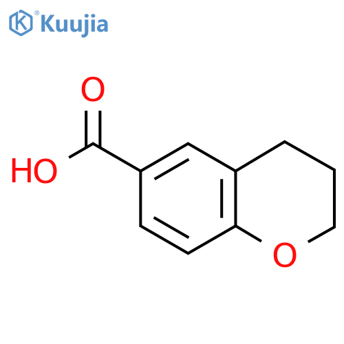 3,4-dihydro-2H-1-benzopyran-6-carboxylic acid structure