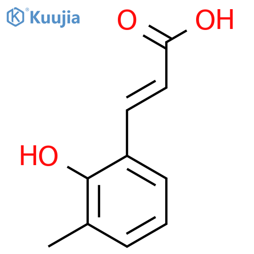 2-Hydroxy-3-methylcinnamic acid structure