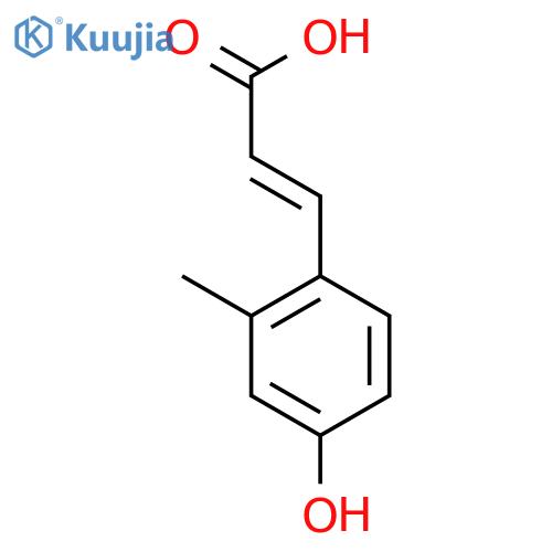 3-(4-hydroxy-2-methylphenyl)prop-2-enoic Acid structure