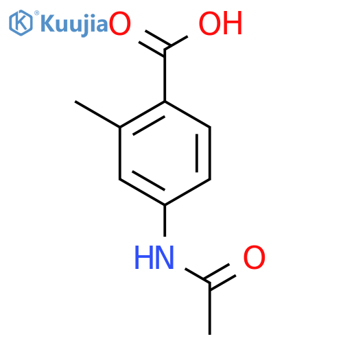 4-Acetamido-2-methylbenzoic acid structure