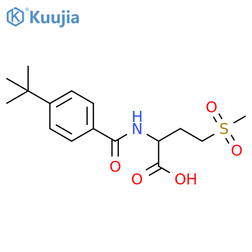 2-(4-tert-Butylphenyl)formamido-4-methanesulfonylbutanoic Acid structure