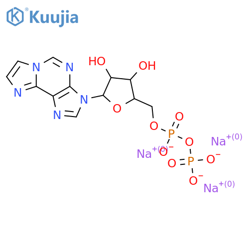 3H-Imidazo[2,1-i]purine,3-[5-O-[hydroxy(phosphonooxy)phosphinyl]-b-D-ribofuranosyl]-, disodium salt (9CI) structure