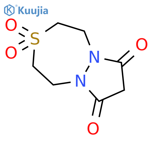 7H-Pyrazolo[1,2-d][1,4,5]thiadiazepine-7,9(8H)-dione, tetrahydro-, 3,3-dioxide structure