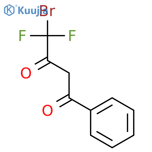 4-bromo-4,4-difluoro-1-phenylbutane-1,3-dione structure