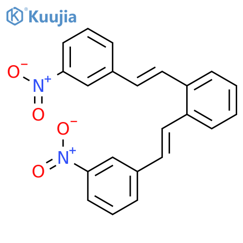 Benzene, 1,2-bis[2-(3-nitrophenyl)ethenyl]- structure