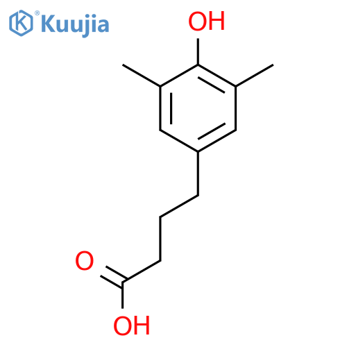 4-(4-hydroxy-3,5-dimethylphenyl)butanoic acid structure