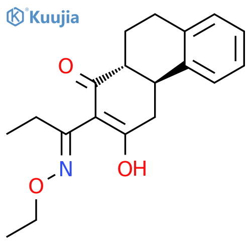 1(4H)-Phenanthrenone, 2-[1-(ethoxyimino)propyl]-4a,9,10,10a-tetrahydro-3-hydroxy-, trans- structure