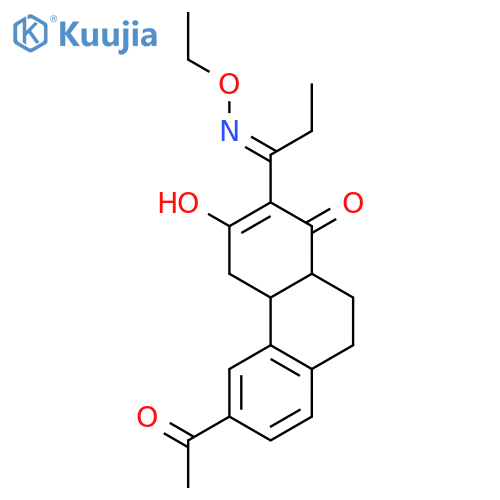 1(4H)-Phenanthrenone, 6-acetyl-2-[1-(ethoxyimino)propyl]-4a,9,10,10a-tetrahydro-3-hydroxy- structure