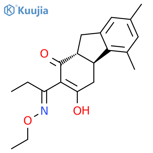 1H-Fluoren-1-one, 2-[1-(ethoxyimino)propyl]-4,4a,9,9a-tetrahydro-3-hydroxy-5,7-dimethyl-, trans- structure