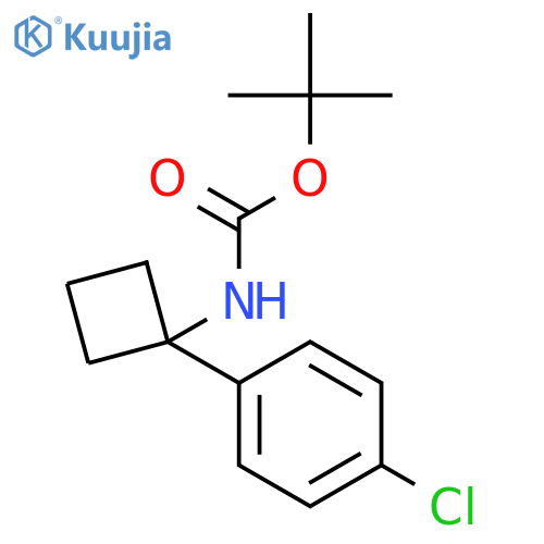 1-(Boc-amino)-1-(4-chlorophenyl)-cyclobutane structure