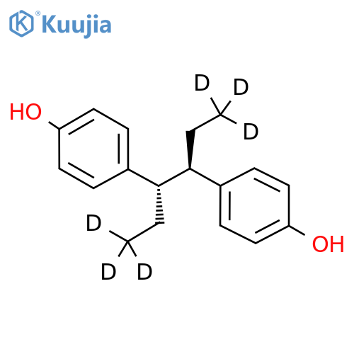 Phenol, 4,​4'-​[1,​2-​di(ethyl-​2,​2,​2-​d3)​-​1,​2-​ethanediyl]​bis-​, (R*,​S*)​- structure