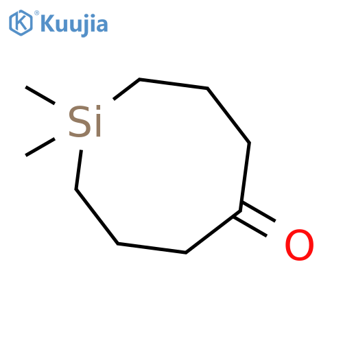 Silacyclooctan-5-one, 1,1-dimethyl- structure