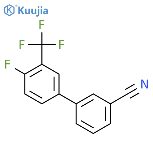 3-4-Fluoro-3-(trifluoromethyl)phenylbenzonitrile structure