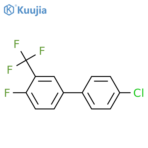 4-(4-chlorophenyl)-1-fluoro-2-(trifluoromethyl)benzene structure