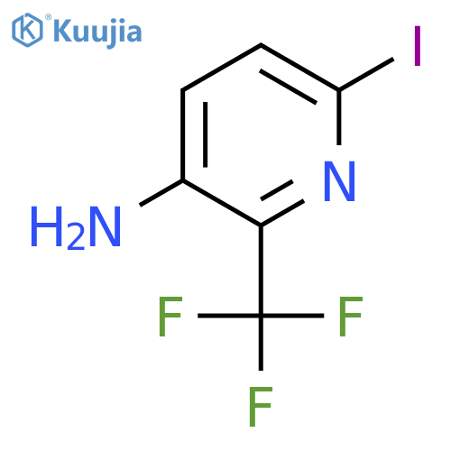 3-Amino-6-iodo-2-trifluoromethylpyridine structure