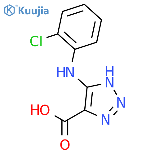 5-(2-chloroanilino)-2H-triazole-4-carboxylic acid structure