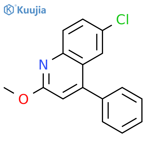 Quinoline, 6-chloro-2-methoxy-4-phenyl- structure