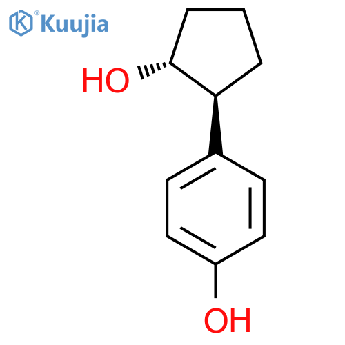 rac-4-(1R,2S)-2-hydroxycyclopentylphenol structure
