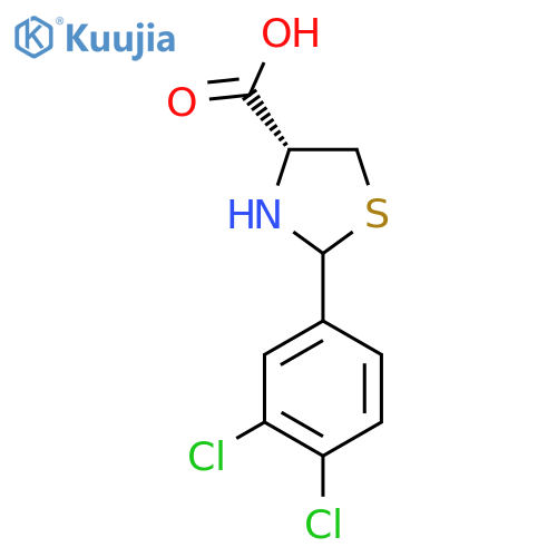 (R)-2-(3,4-Dichlorophenyl)thiazolidine-4-carboxylic acid structure
