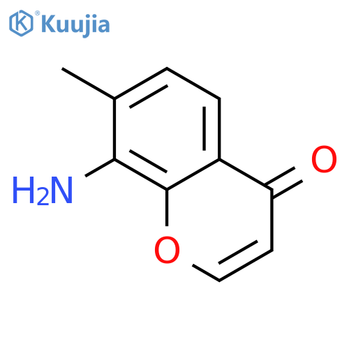 4H-1-Benzopyran-4-one, 8-amino-7-methyl- structure