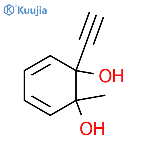 3,5-Cyclohexadiene-1,2-diol,1-ethynyl-2-methyl- structure