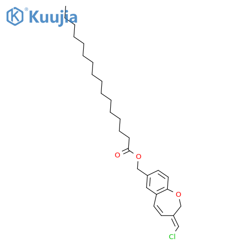{(E)-3-(chloromethylene)-2,3-dihydrobenzo[b]oxepin-7-yl}methyl palmitate structure
