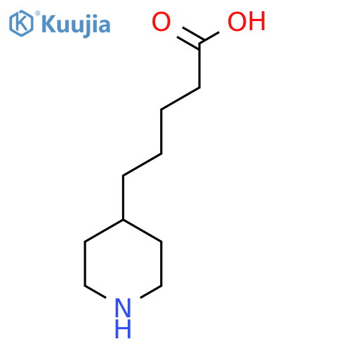 5-(piperidin-4-yl)pentanoic acid structure