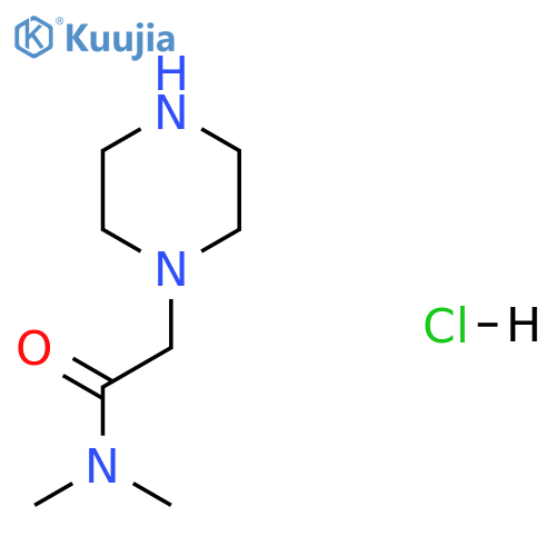 N,N-Dimethyl-2-(piperazin-1-yl)acetamide hydrochloride structure