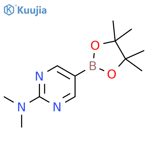 N,N-Dimethyl-5-(4,4,5,5-tetramethyl-1,3,2-dioxaborolan-2-yl)pyrimidin-2-amine structure