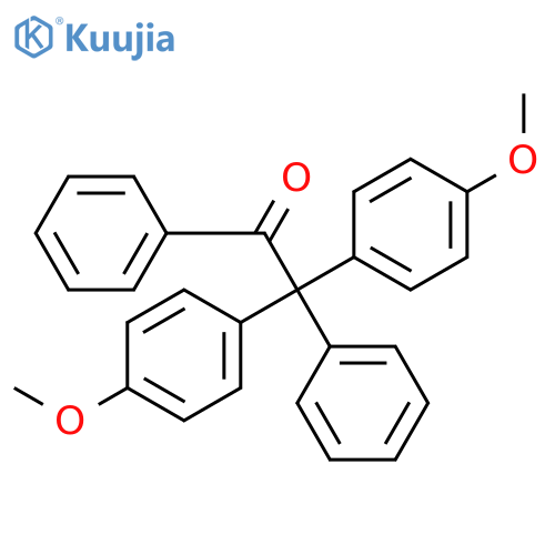 2,2-Bis(4-methoxyphenyl)-1,2-diphenylethanone structure