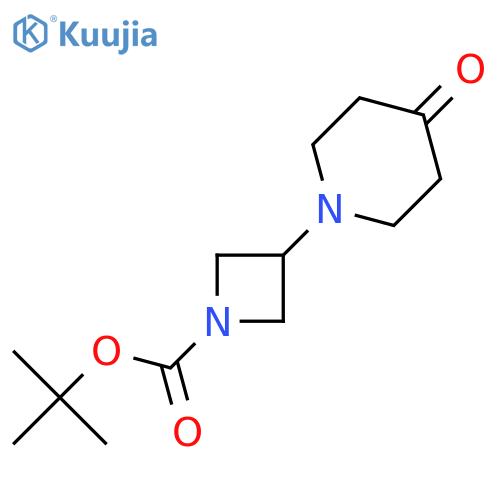 3-(4-Oxopiperidin-1-yl)azetidine-1-carboxylic acid tert-butyl ester structure
