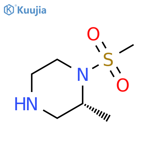 (2R)-1-methanesulfonyl-2-methylpiperazine structure