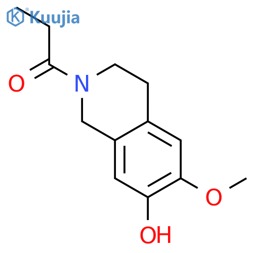 1-(3,4-Dihydro-7-hydroxy-6-methoxy-2(1H)-isoquinolinyl)-1-propanone structure