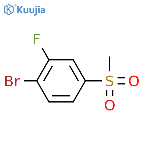 1-Bromo-2-fluoro-4-(methylsulfonyl)benzene structure