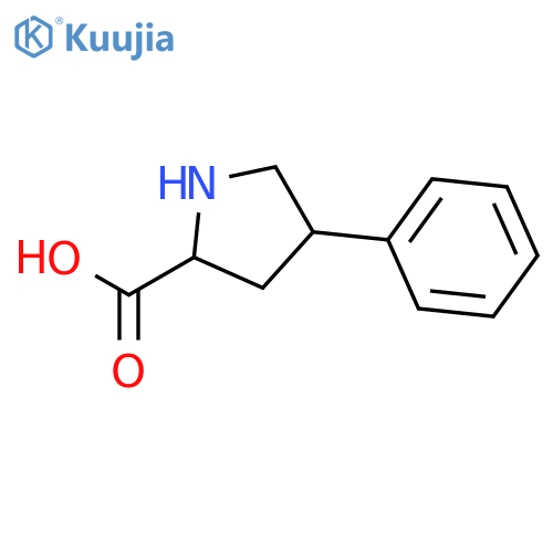 (2S,4R)-4-Phenylpyrrolidine-2-carboxylic acid structure
