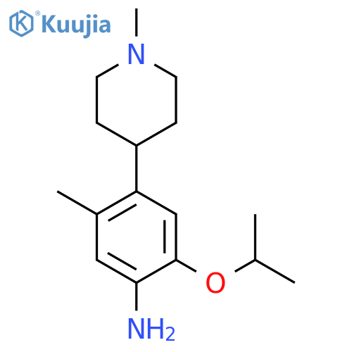 5-methyl-4-(1-methylpiperidin-4-yl)-2-(propan-2-yloxy)aniline structure