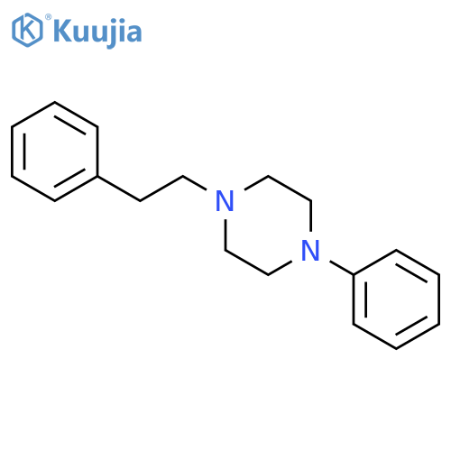 1-phenyl-4-(2-phenylethyl)piperazine structure