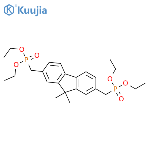 2,7-Bis(diethylphosphonomethyl)-9,9-dimethyl-9H-fluorene structure